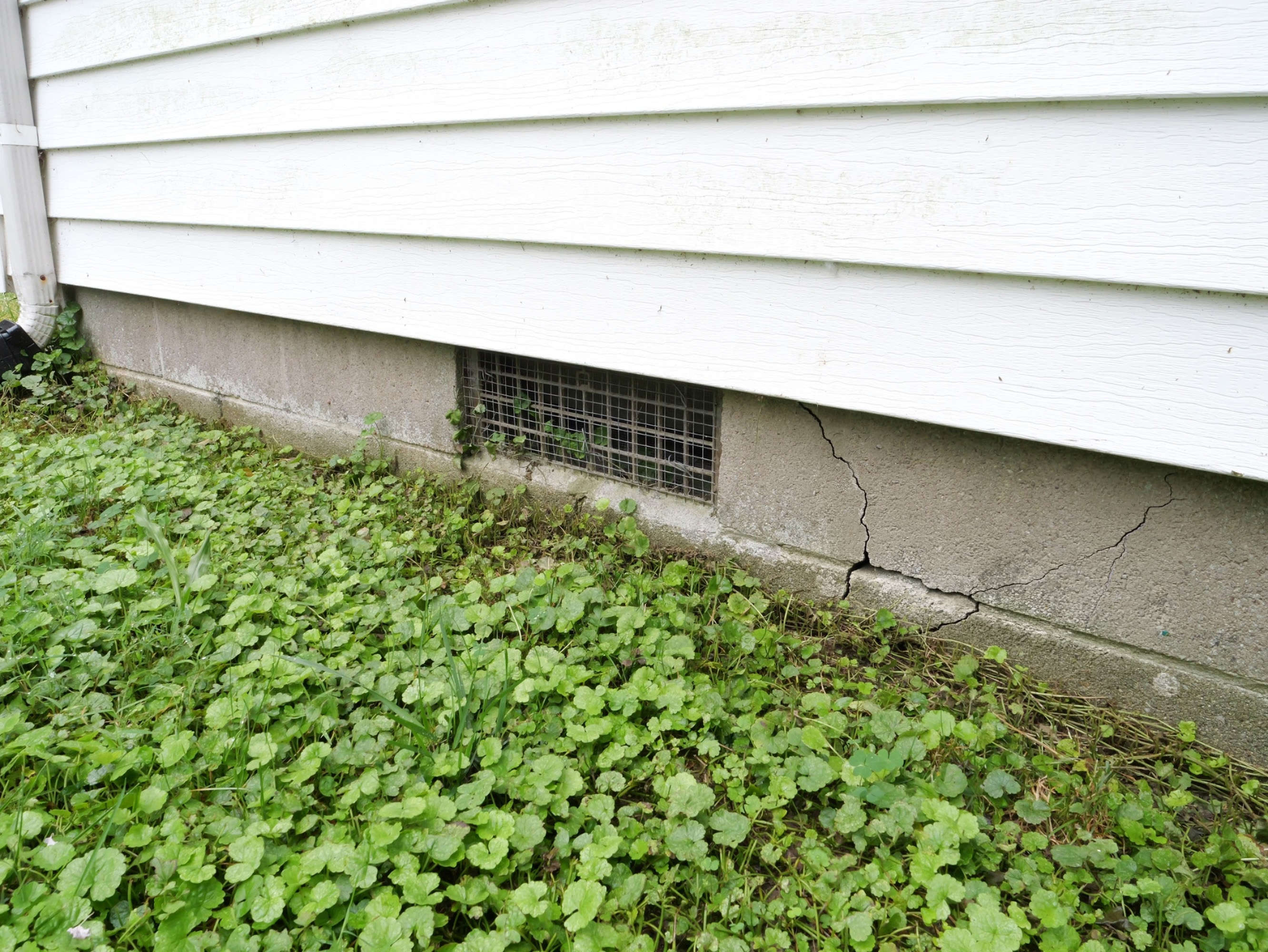 Sinking foundation