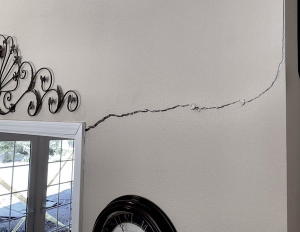 interior drywall crack