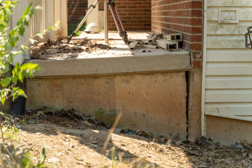 uneven sinking concrete slab foundation