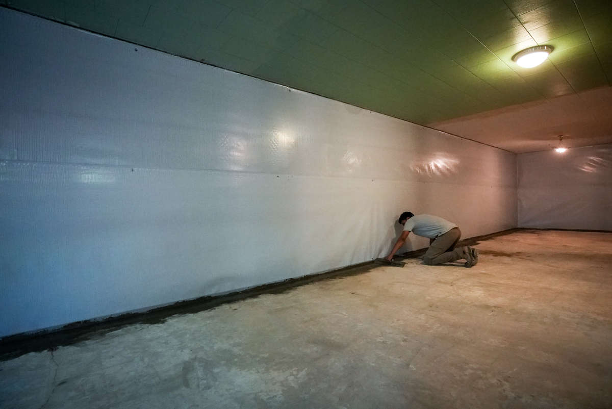 crew member in basement