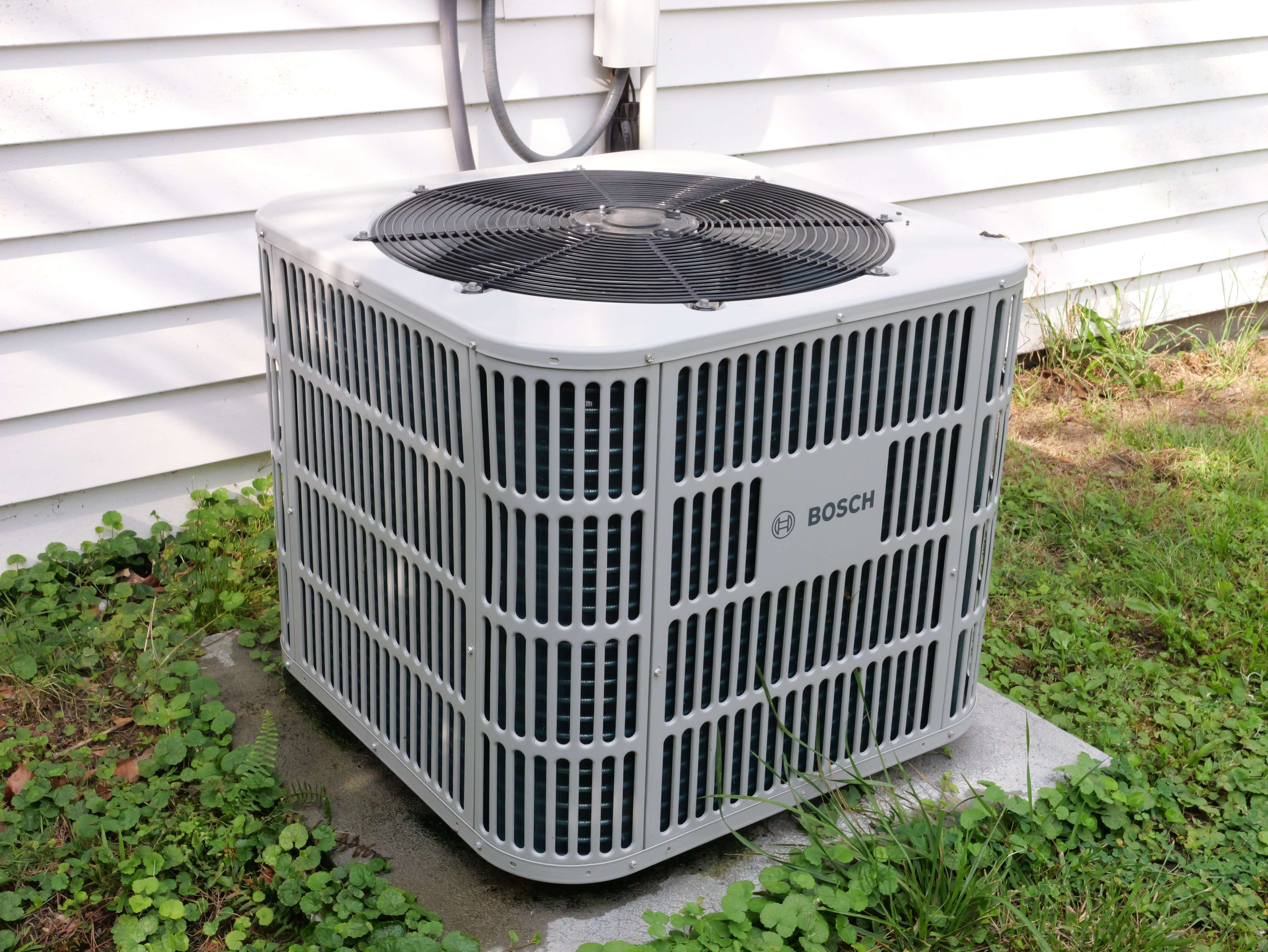 air conditioning unit outside of a house