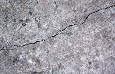 Cracking concrete.