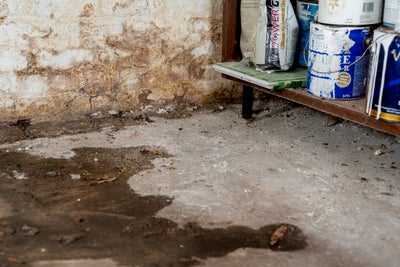 wet basement floor