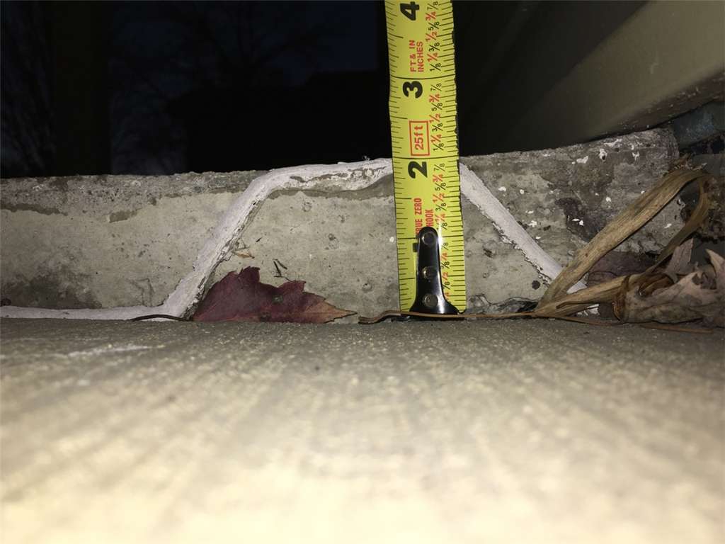 measuring uneven concrete