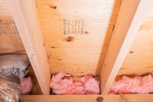 fiberglass insulation in crawl space