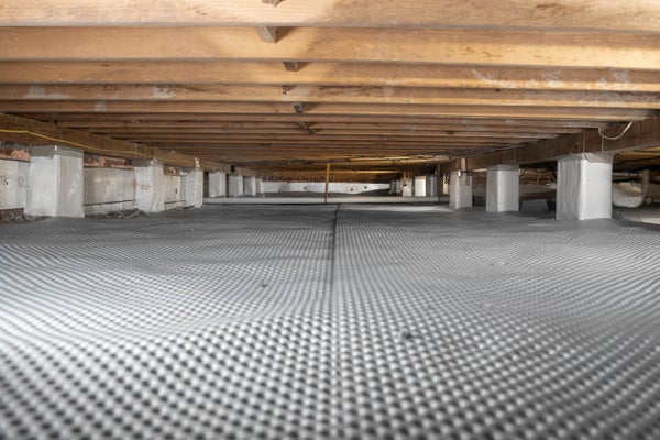 crawl space drainage matting