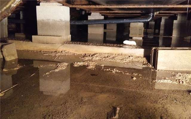 water flooding a crawl space
