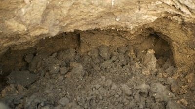 eroding soil