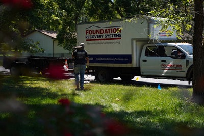 FRS employee working at a home