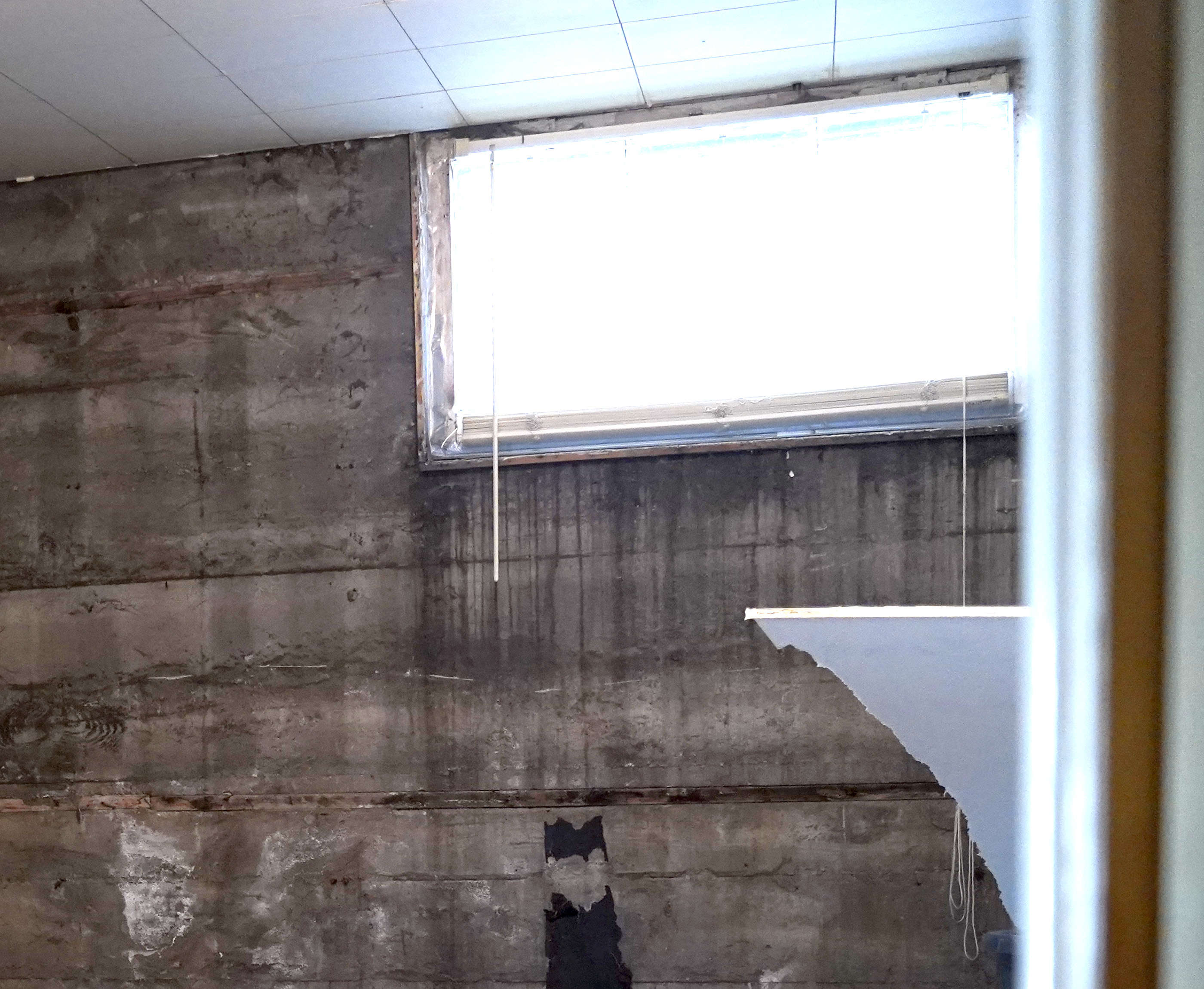 leaking basement window