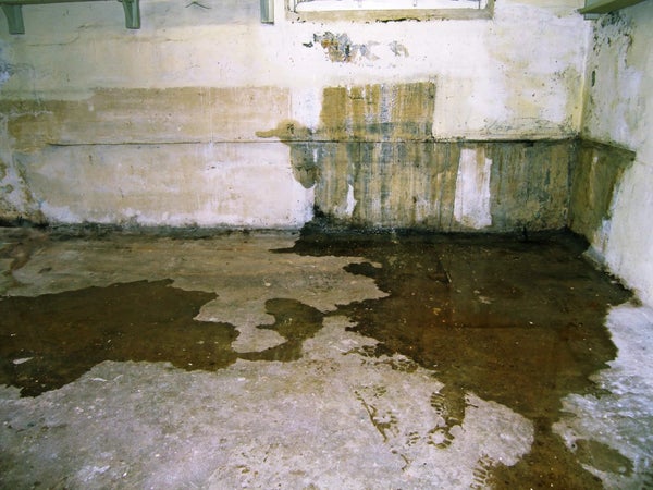 leaky basement wall floor