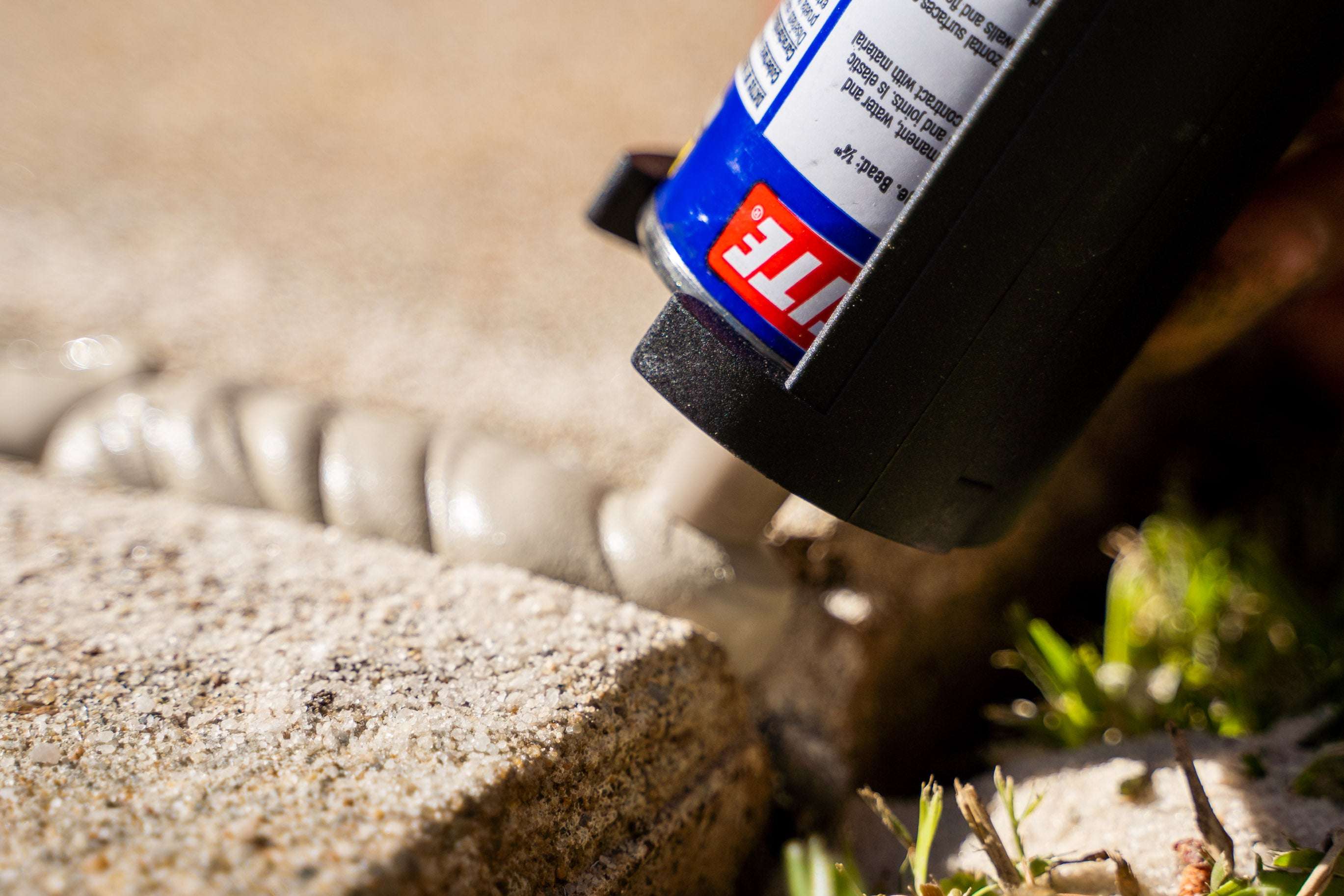sealant application on concrete