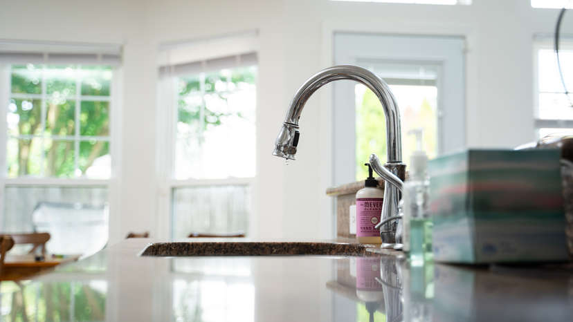 kitchen sink and counter