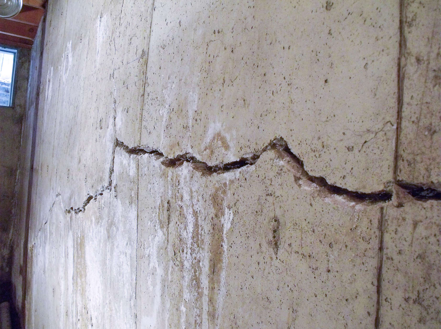 cracked and bowed basement wall