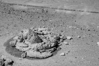 mudjacking pile on the ground