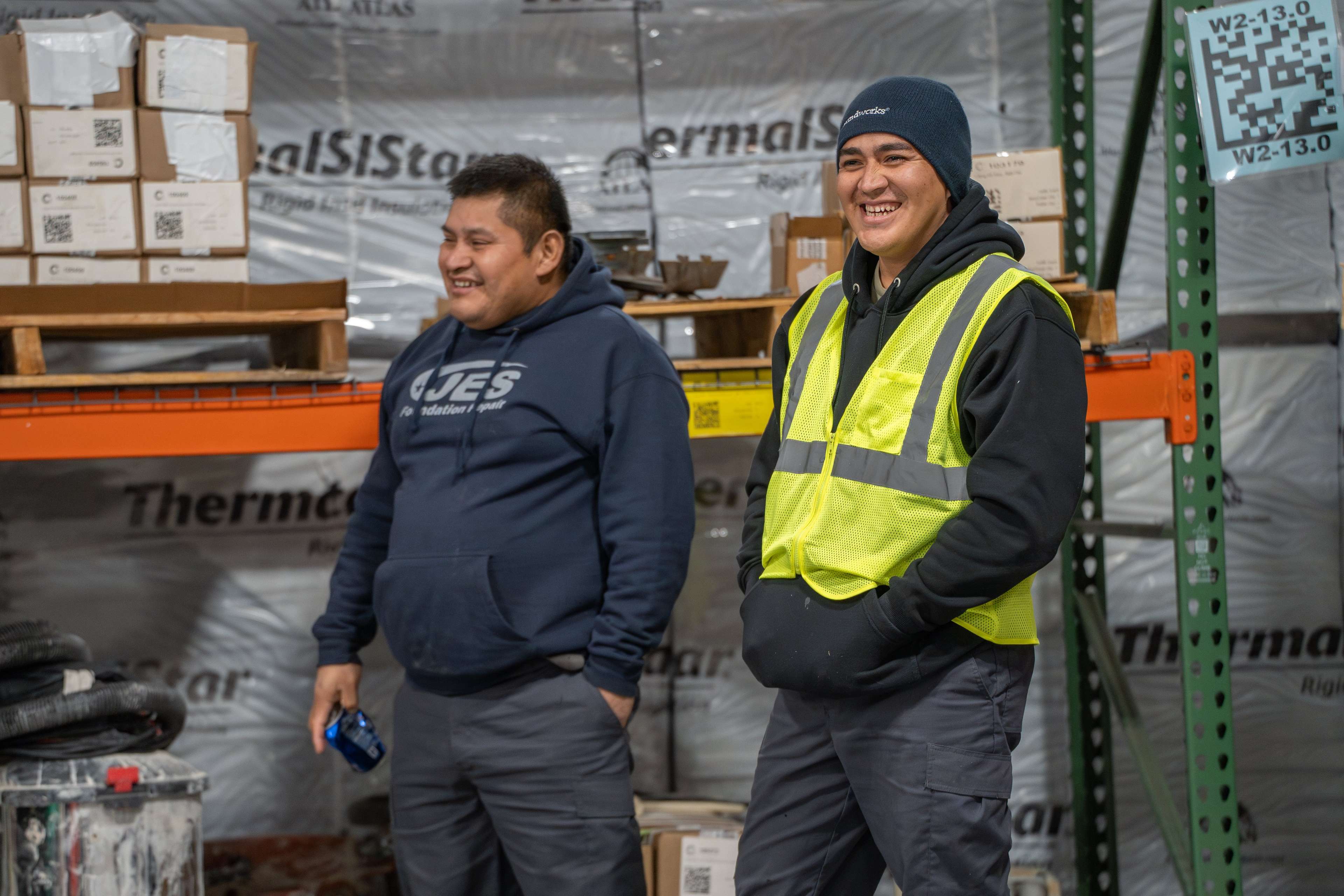 Crew in JES Warehouse