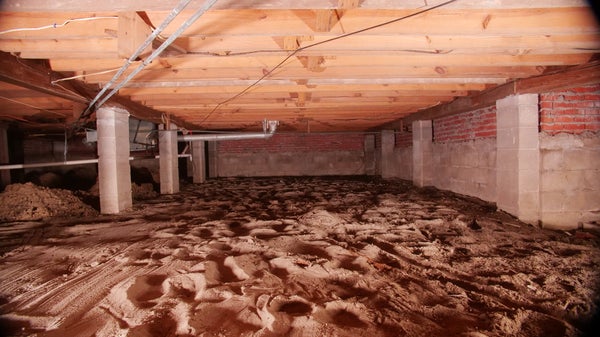 dirt floor in crawl space