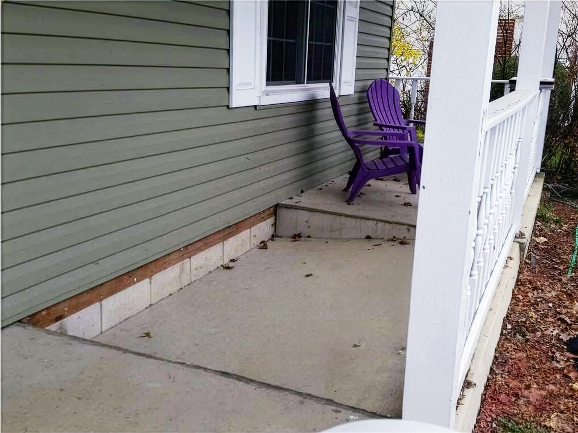 sinking porch