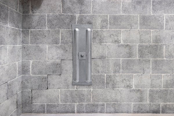 wall anchor on basement wall
