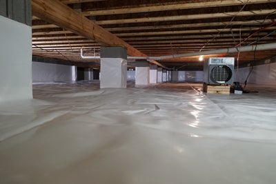 Crawl space encapsulation.