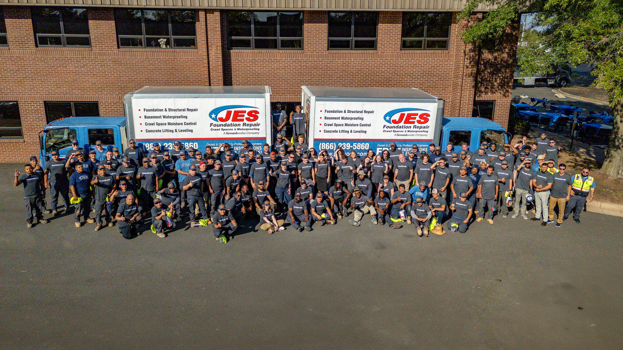 group of JES employees