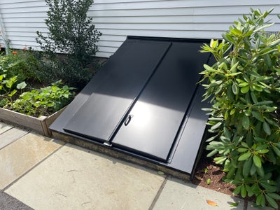 exterior view of a Bilco bulkhead door