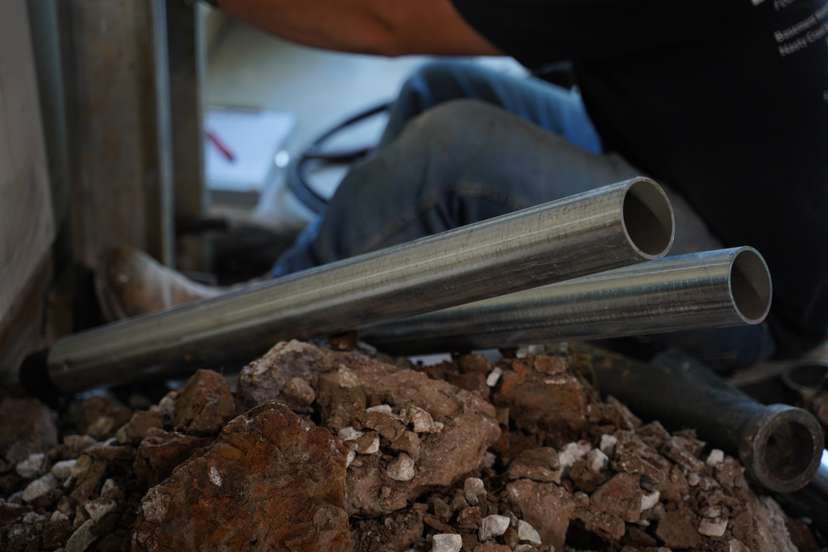 push piers in dirt