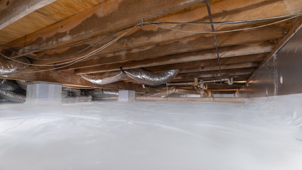 vapor barrier in a crawl space