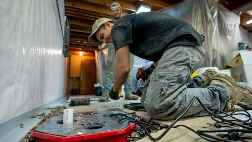 Installing a sump pump in basement