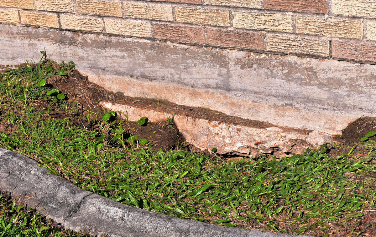 soil washout around foundation