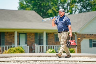 AFS inspector with his tools.