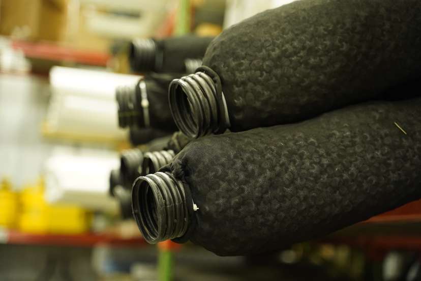Crawl space drainage pipe.