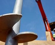 Helical Pier at installation.
