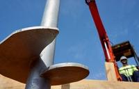 Helical Pier at installation.