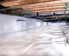 Encapsulated crawlspace, finished product.