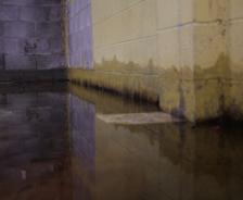 Flooded Basement Interior floor.