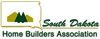 Logo of the South Dakota Home Builders Association with a house and trees silhouette.
