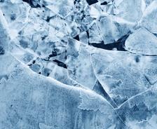 ice and snow in the winter