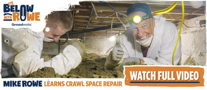 Banner Image of Go Below with Rowe Crawl Space Episode
