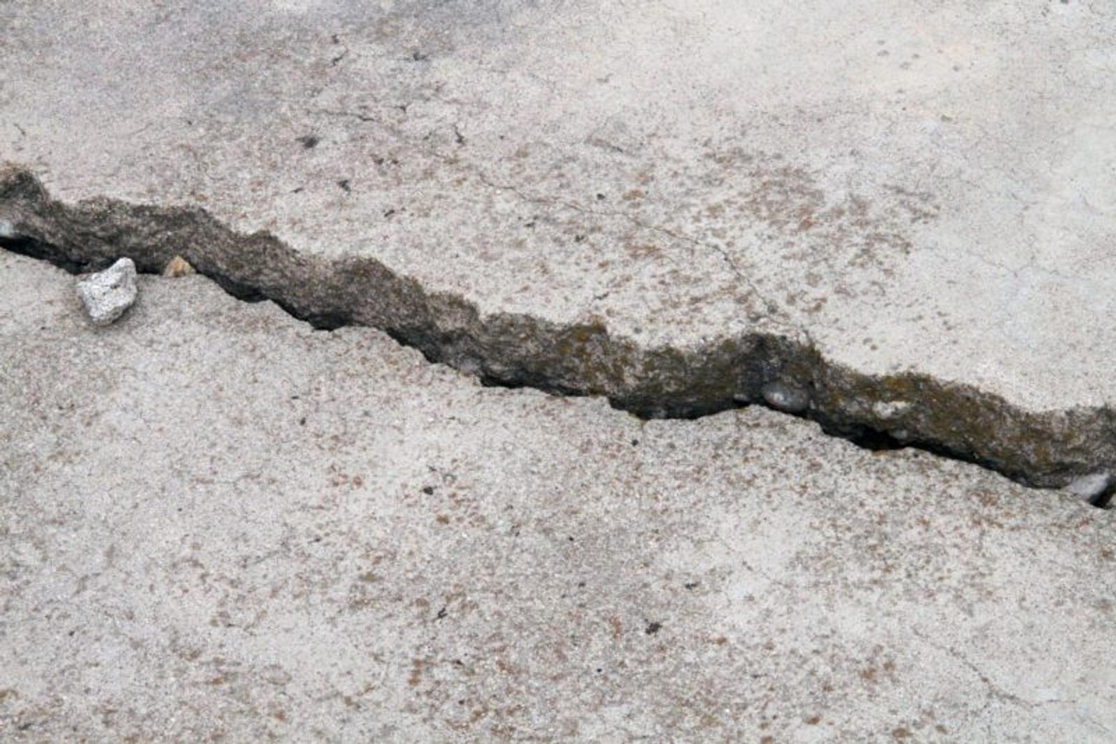 cracked concrete