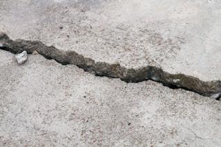 cracked concrete