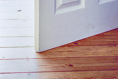 Interior door sticking to the floor.