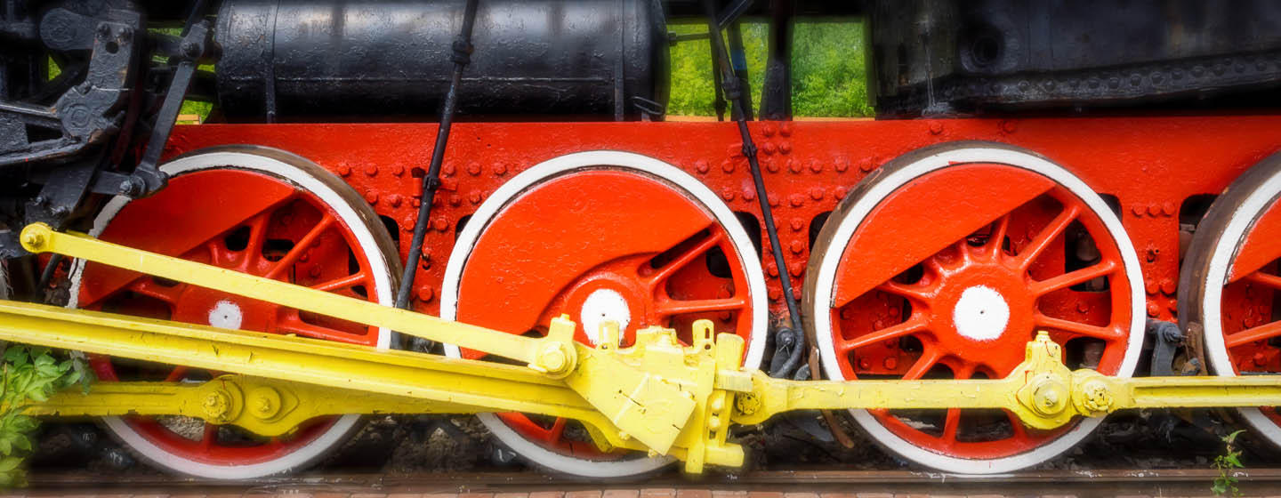 Train wheels in Chattanooga, Tennessee
