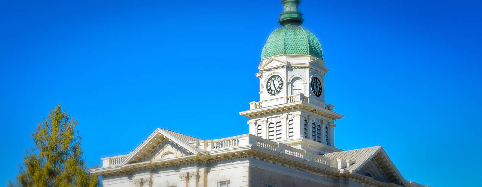 Clocktower on building in Athens, Georgia