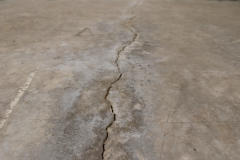 Crack on basement floor
