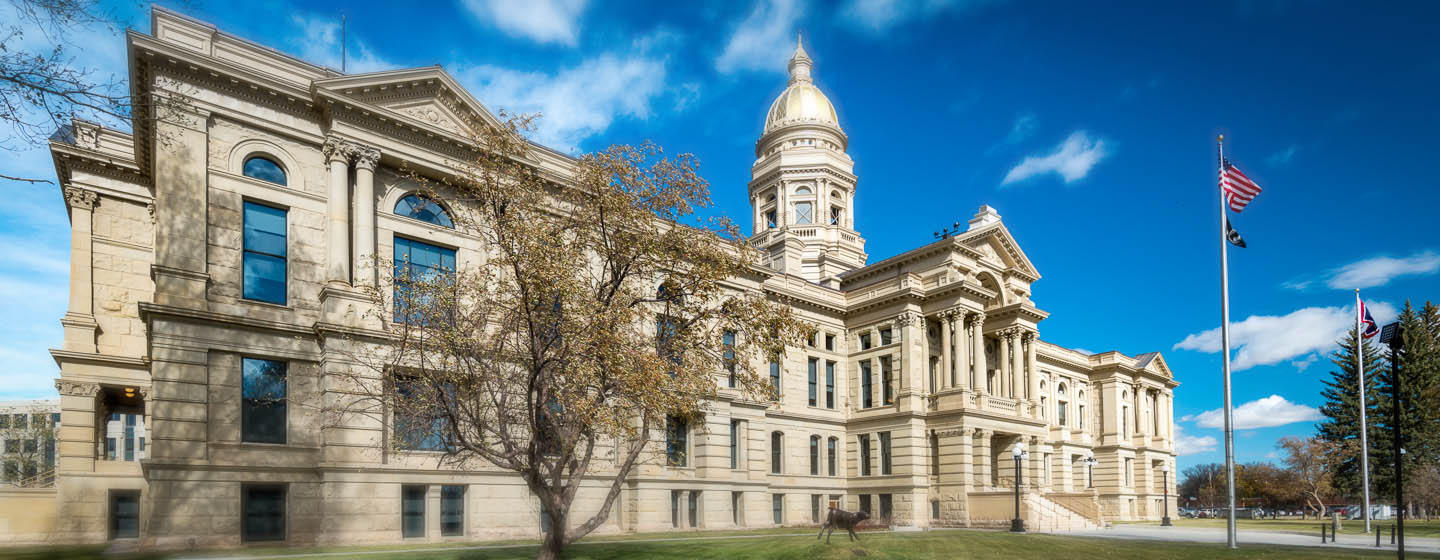 Capitol type building in Cheyenne, Wyoming