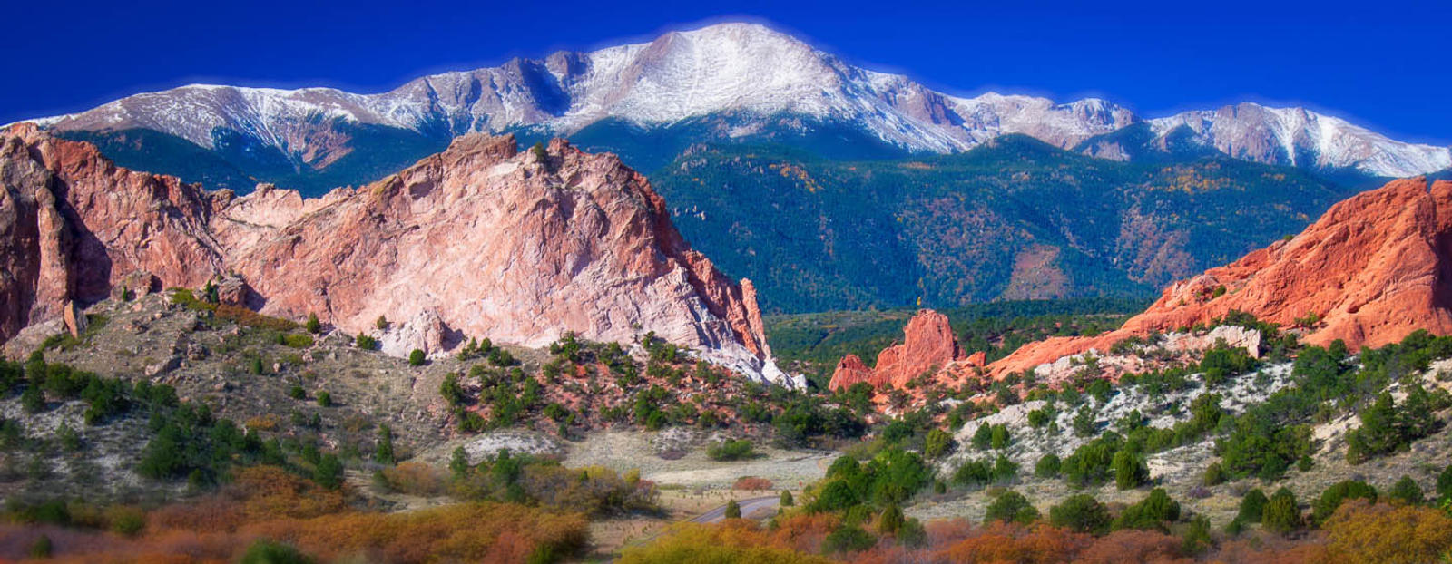 Mountain view in Colorado Springs