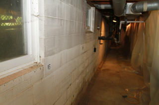 bowing concrete basement wall