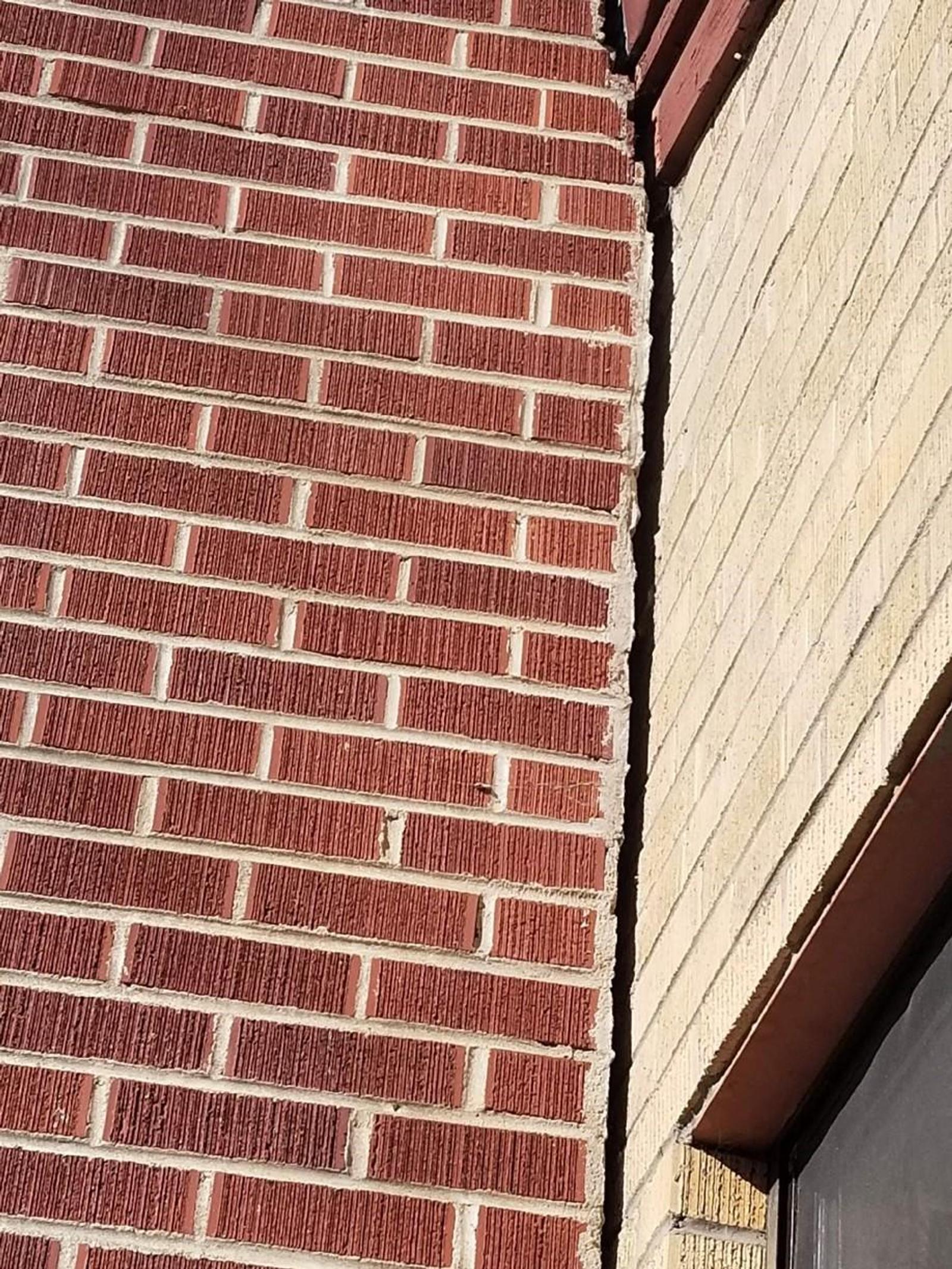 brick chimney separating from home