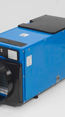 blue dehumdifier product shot